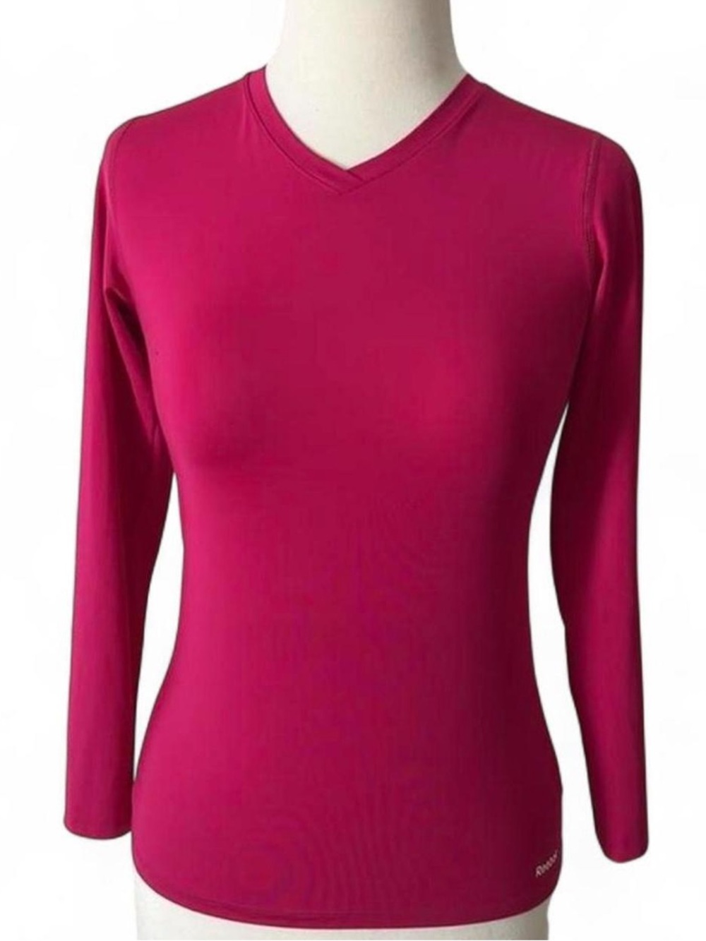 Reebok Raspberry Playdry Long Sleeve Tee